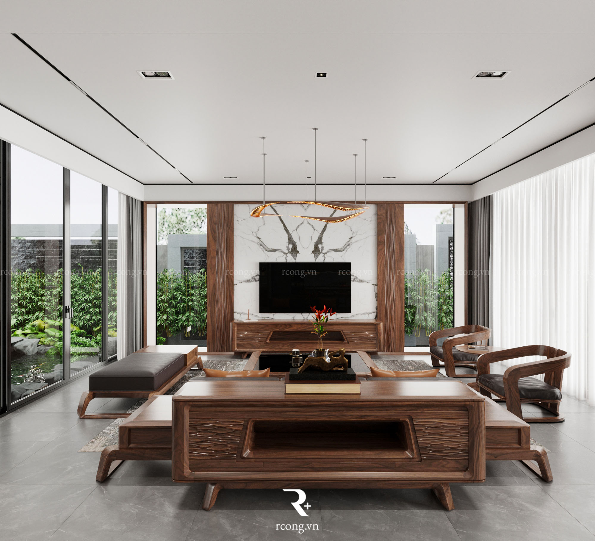 THIẾT KẾ NỘI THẤT BIỆT THỰ ĐẢO COROL – ECOPARK GRAND THE ISLAND