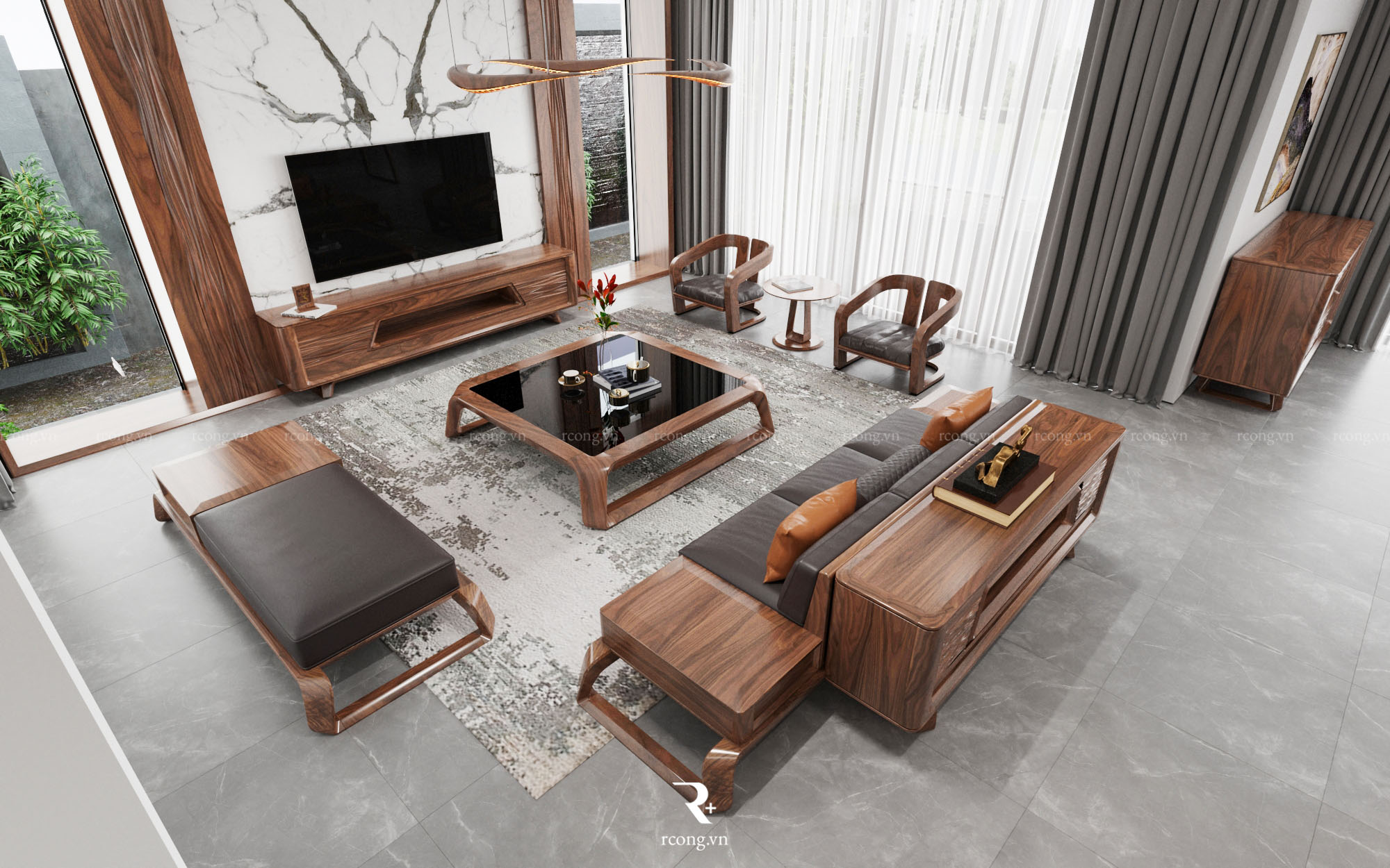 THIẾT KẾ NỘI THẤT BIỆT THỰ ĐẢO COROL – ECOPARK GRAND THE ISLAND