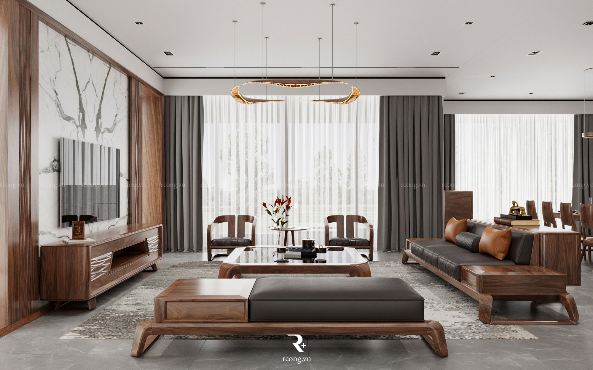 THIẾT KẾ NỘI THẤT BIỆT THỰ ĐẢO COROL – ECOPARK GRAND THE ISLAND