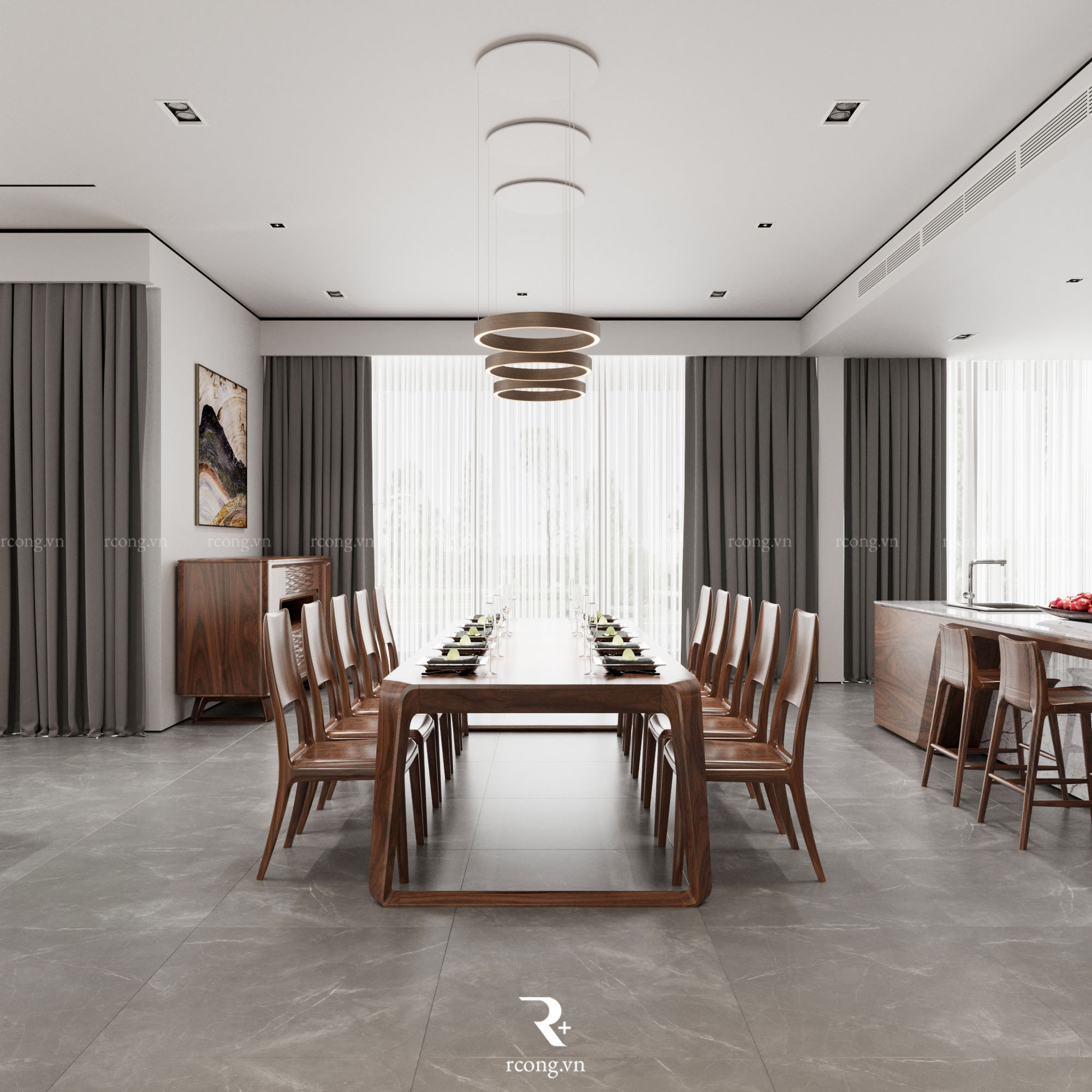 THIẾT KẾ NỘI THẤT BIỆT THỰ ĐẢO COROL – ECOPARK GRAND THE ISLAND