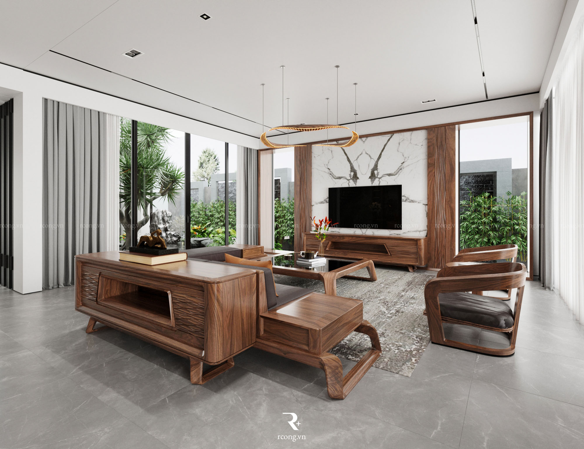 THIẾT KẾ NỘI THẤT BIỆT THỰ ĐẢO COROL – ECOPARK GRAND THE ISLAND