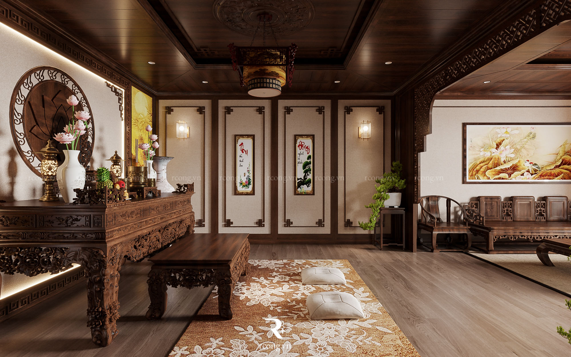 THIẾT KẾ NỘI THẤT BIỆT THỰ THÀNH PHỐ THÁI BÌNH