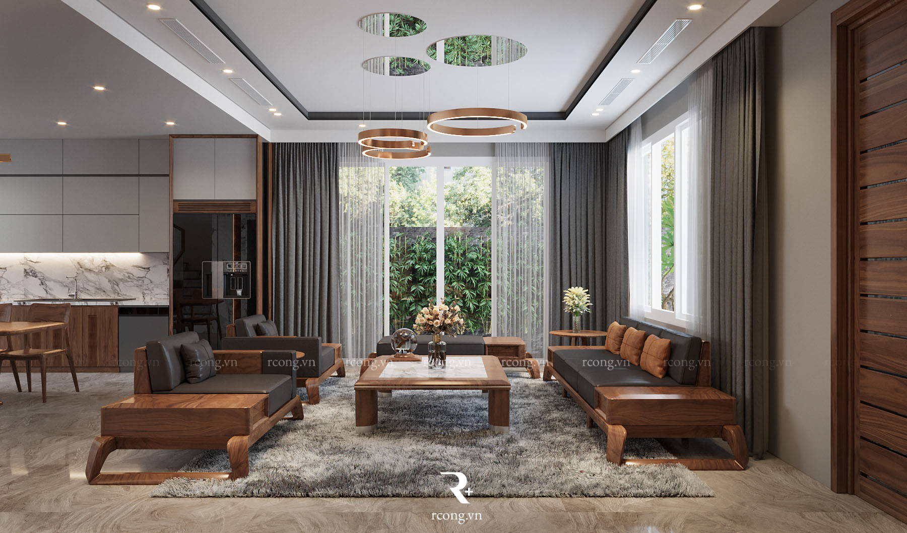 sofa gỗ óc cho đơn giản