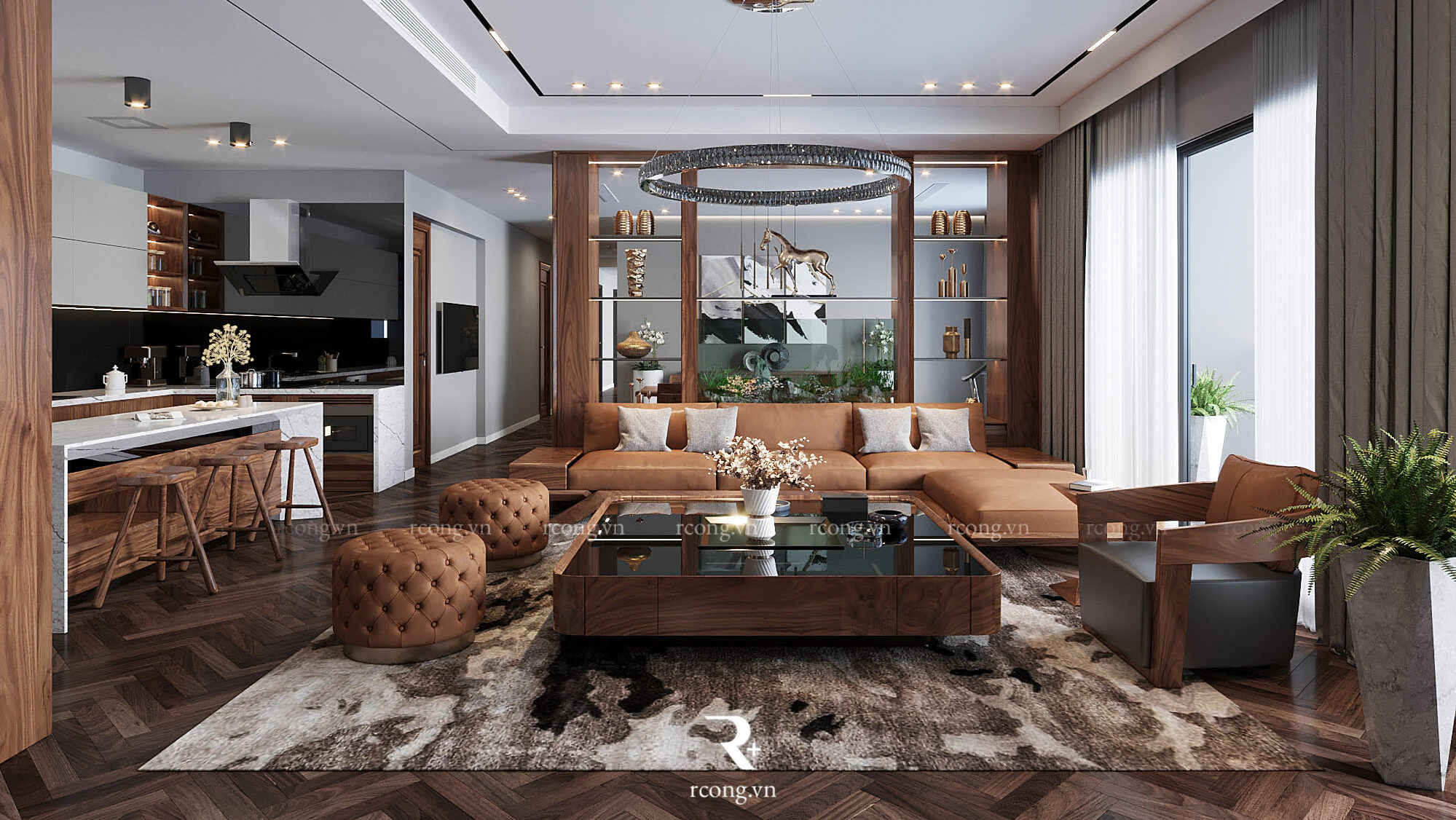 thiết kế nội thất chung cư penthouse